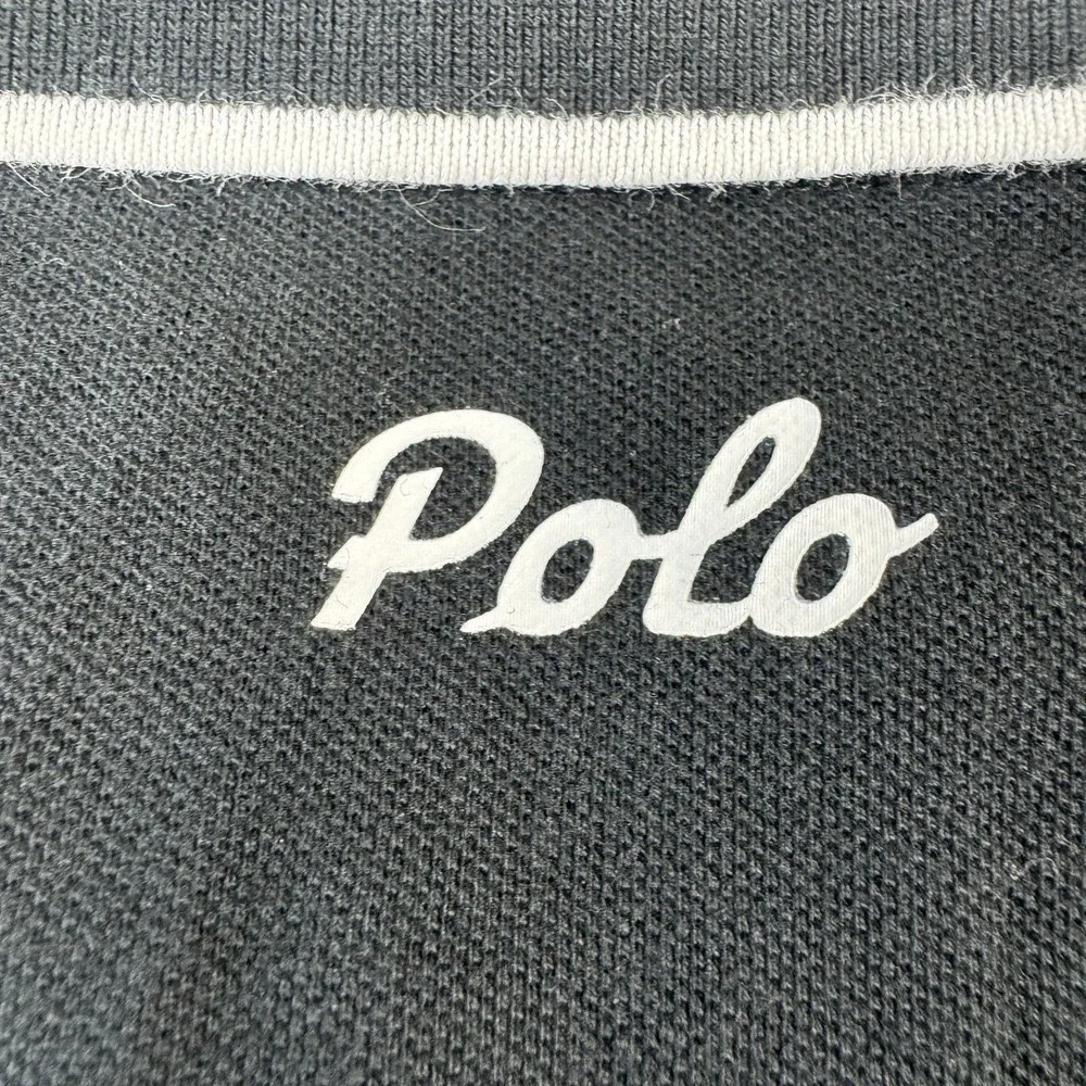Polo Ralph Lauren Black White Rugby #3 Men's Polo Shirt Size 3XLT